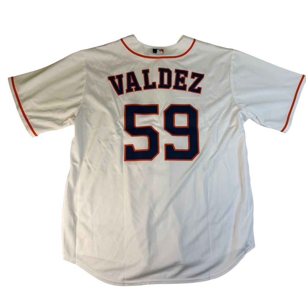 Houston Astros Framber Valdez 59 Nike White Home Replica Jersey XL NWT MLB - Picture 2 of 7